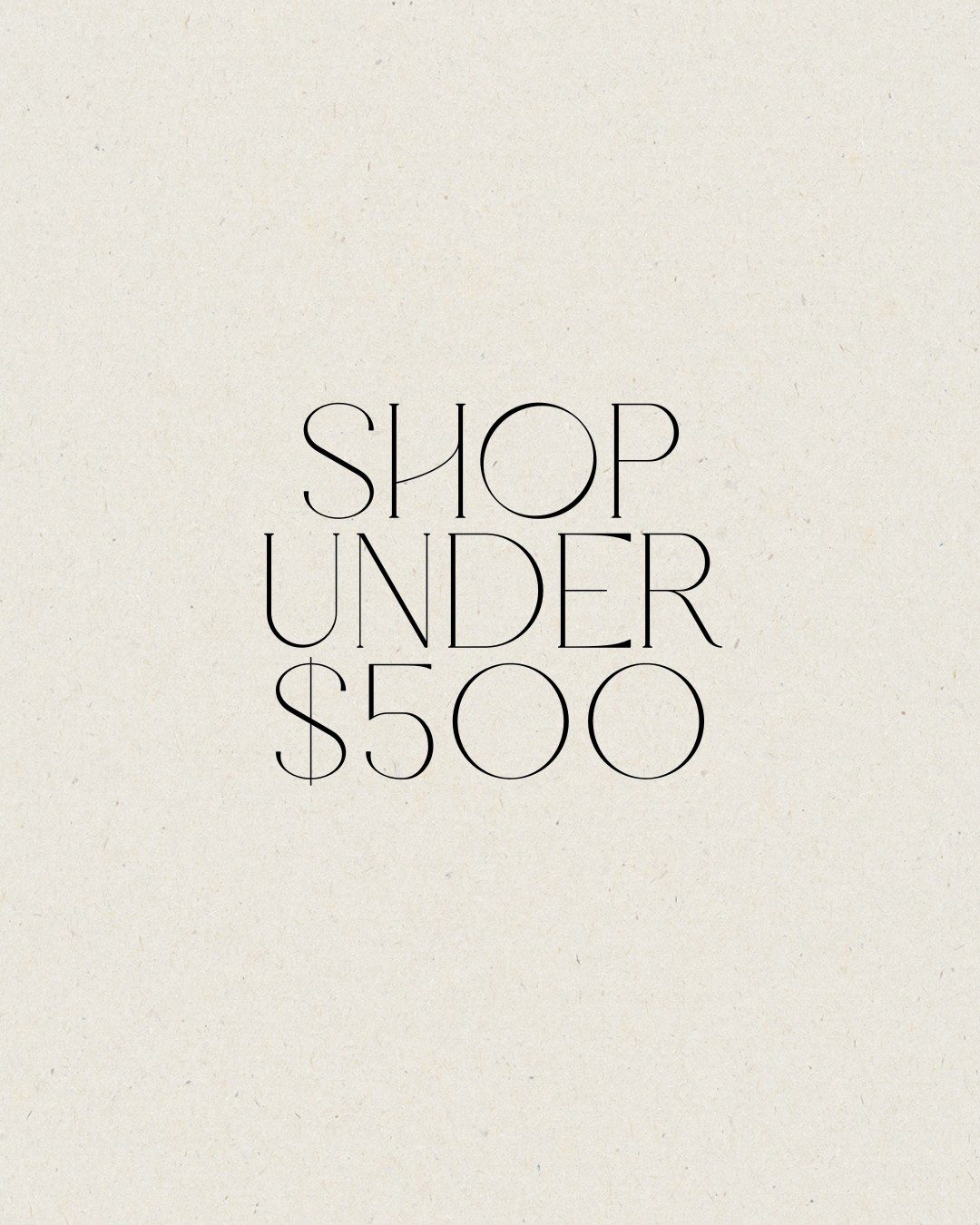 Under $500