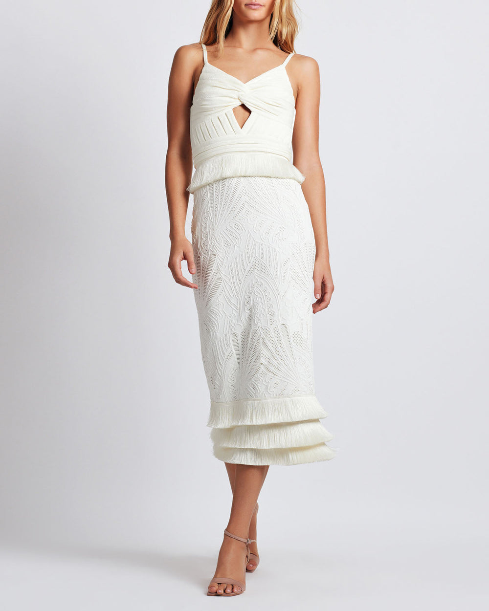 PatBo Sleeveless Lace Midi Dress by PatBo from Marina St Barth