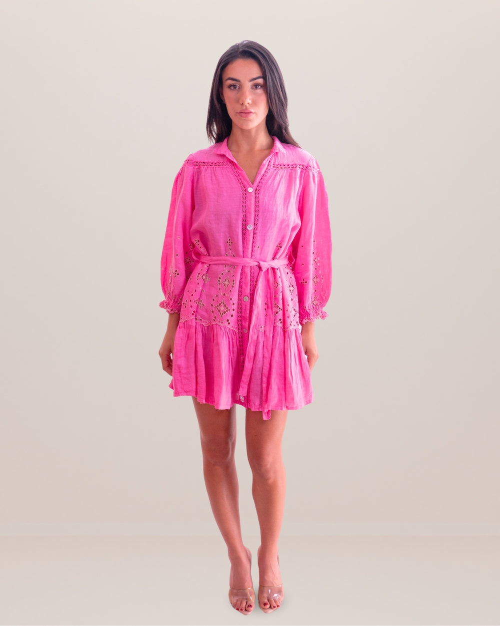 Alessandra Linen Dress by Queen Moda from Marina St Barth
