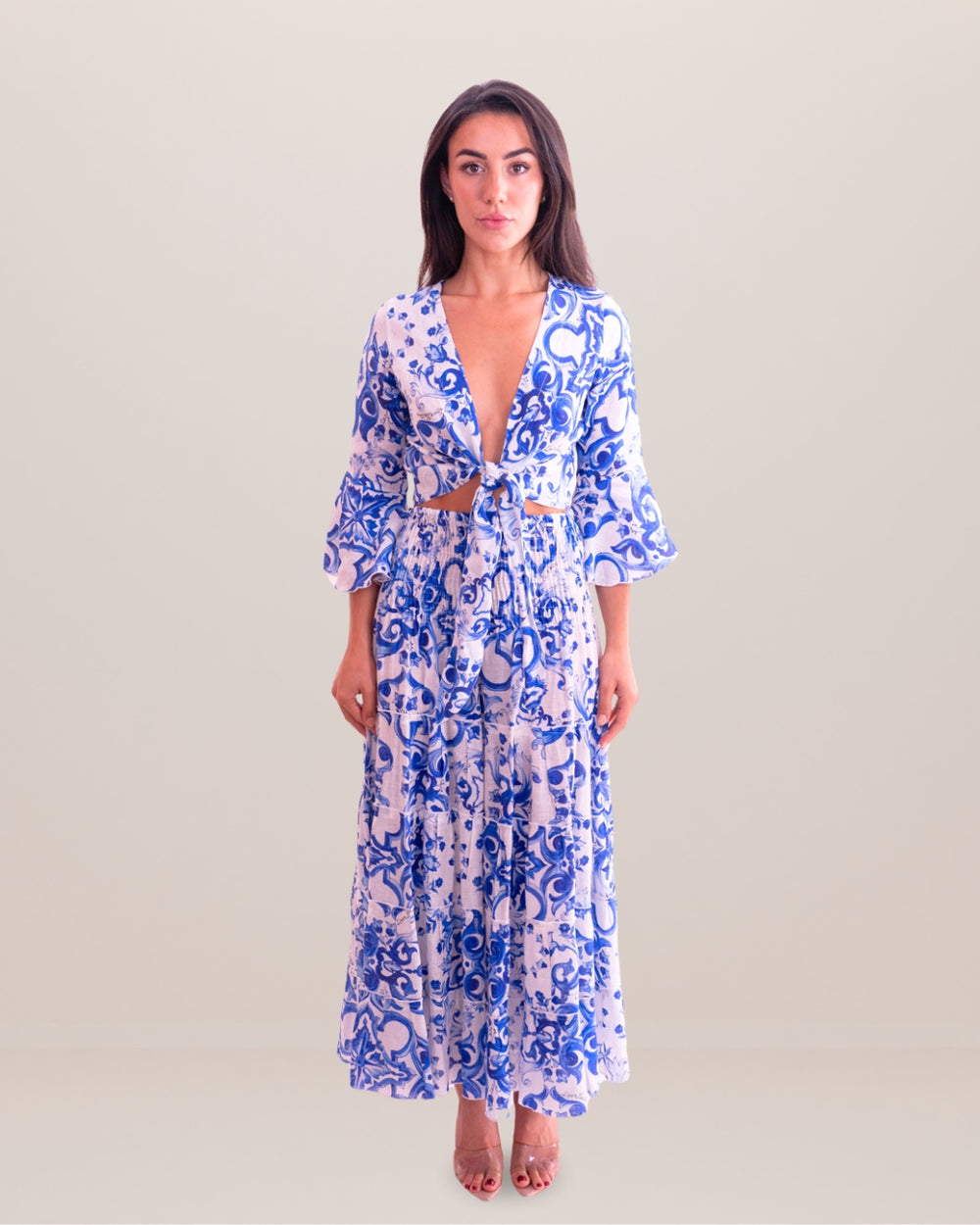 Positano Hedy Printed Long Skirt by Luisa Positano from Marina St Barth