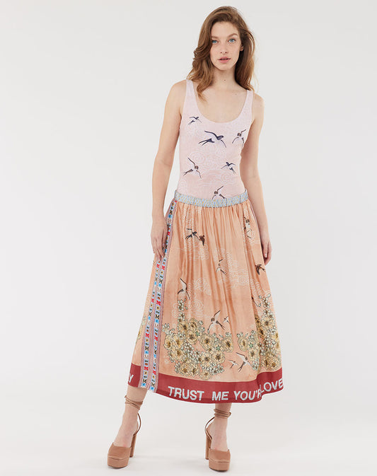 Me 369 Vanessa Romance Midi Skirt - Premium Skirts from Marina St Barth - Just $225! Shop now at Marina St Barth