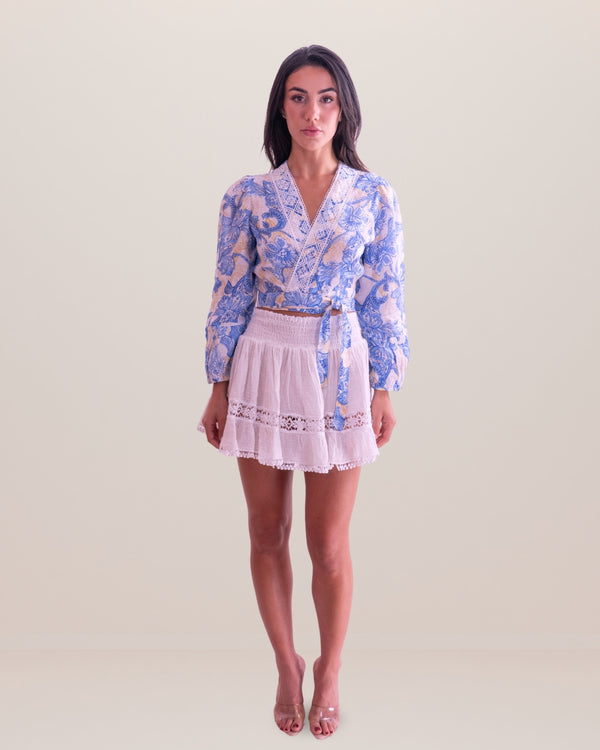 Lorenza Linen Top by Queen Moda from Marina St Barth