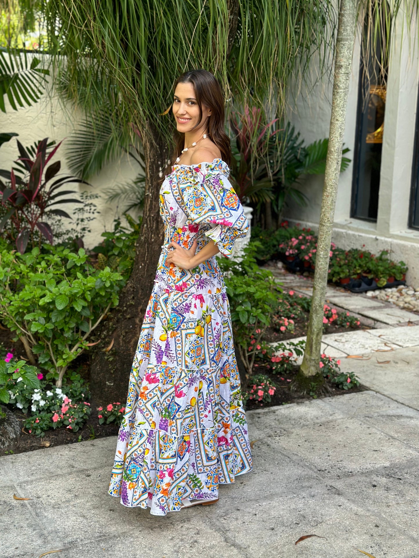 Positano Zoe Long Dress - Premium Long dress from Marina St Barth - Just $530! Shop now at Marina St Barth