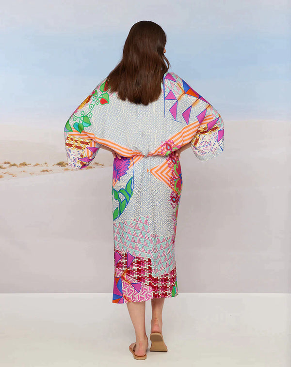 Me 369 Sophia Rangoli Kimono Dress by Me 369 from Marina St Barth