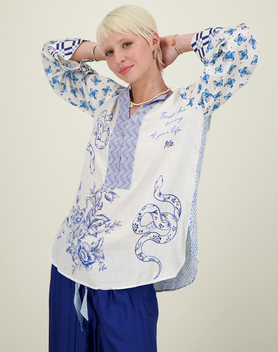 Me369 Alexa Amalfi Placket Tunique by Me 369 from Marina St Barth
