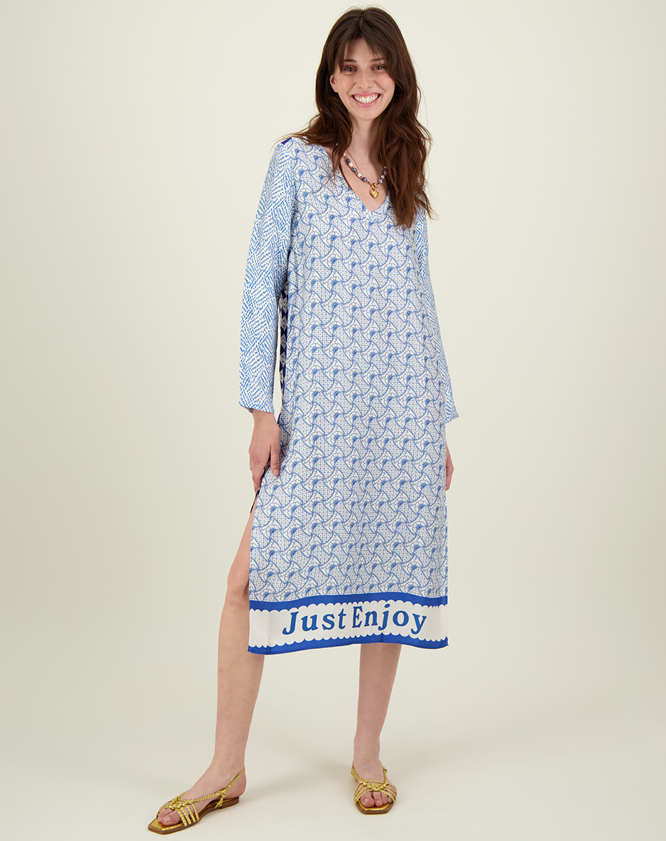 Me369 Violet Amalfi V-Neck Dress at Marina St Barth