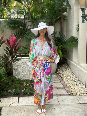 Me 369 Sophia Rangoli Kimono Dress by Me 369 from Marina St Barth