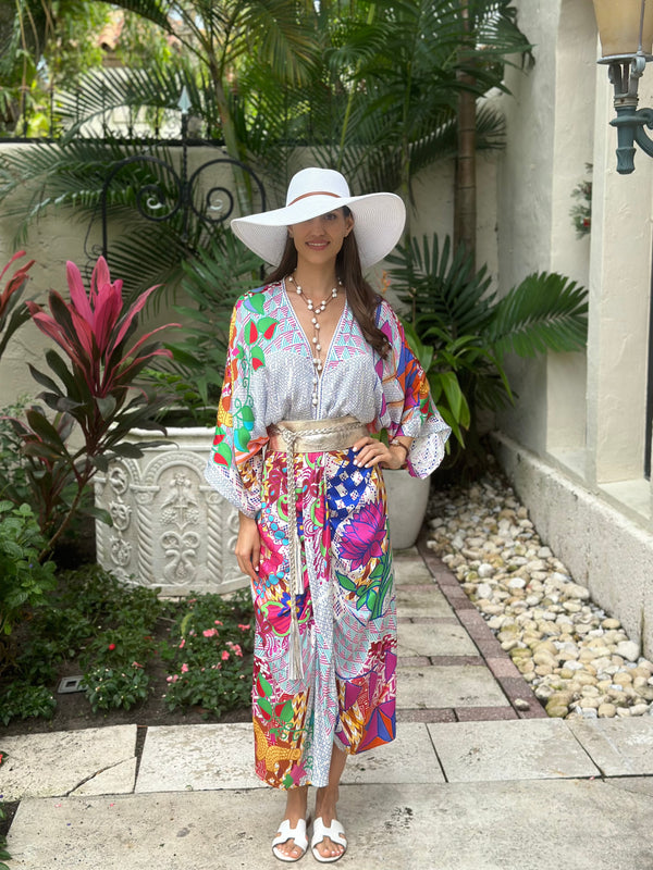Me 369 Sophia Rangoli Kimono Dress by Me 369 from Marina St Barth