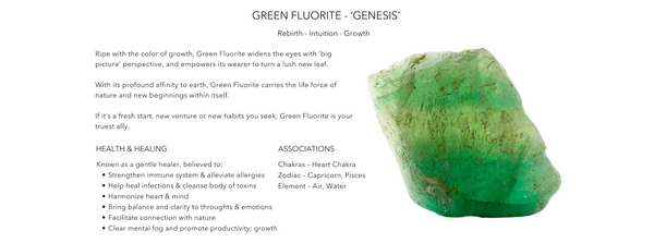 Green Fluorite Goddess earrings by Lassanai from Marina St Barth
