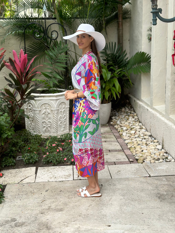 Me 369 Sophia Rangoli Kimono Dress by Me 369 from Marina St Barth
