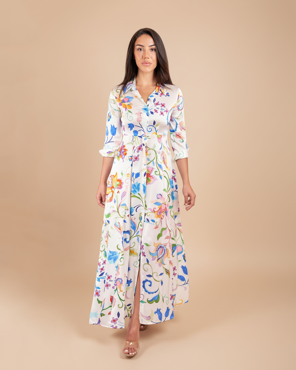 naif maxi dress Shirt Silk to dress Coat Chest Size:36 meta-size-chart-size-guide-slim-fit-pants-with-extended-sizes Chic / Beautiful White