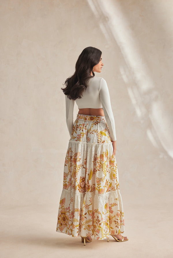 Hemant & Nandita  Tora Long Skirt by Hemant & Nandita from Marina St Barth