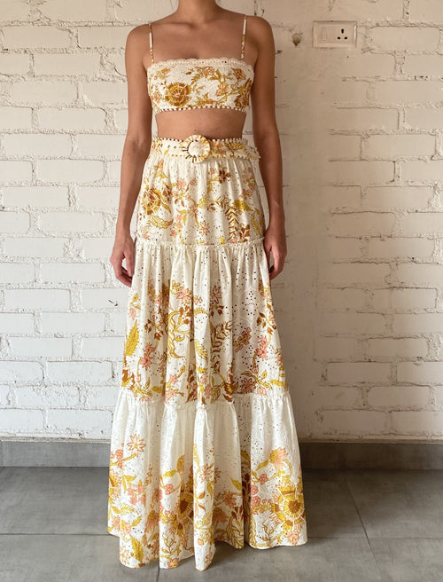 Hemant & Nandita  Tora Long Skirt by Hemant & Nandita from Marina St Barth