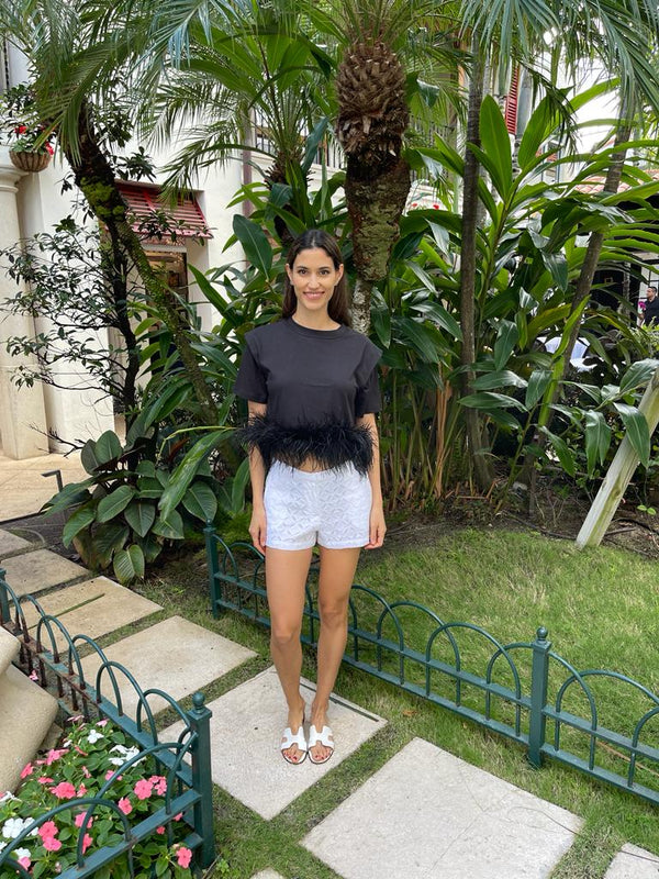 Marlea Feather Tee Shirt by Marlea from Marina St Barth