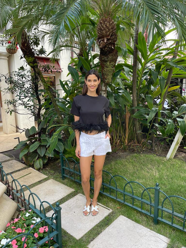 Marlea Feather Tee Shirt by Marlea from Marina St Barth