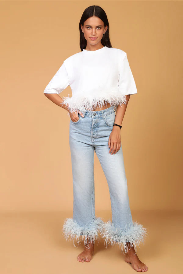 Marlea Feather Tee Shirt by Marlea from Marina St Barth