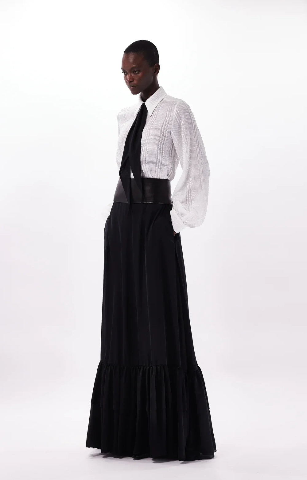 Oud Bruna Shirt Gauffre White by Oud Paris from Marina St Barth