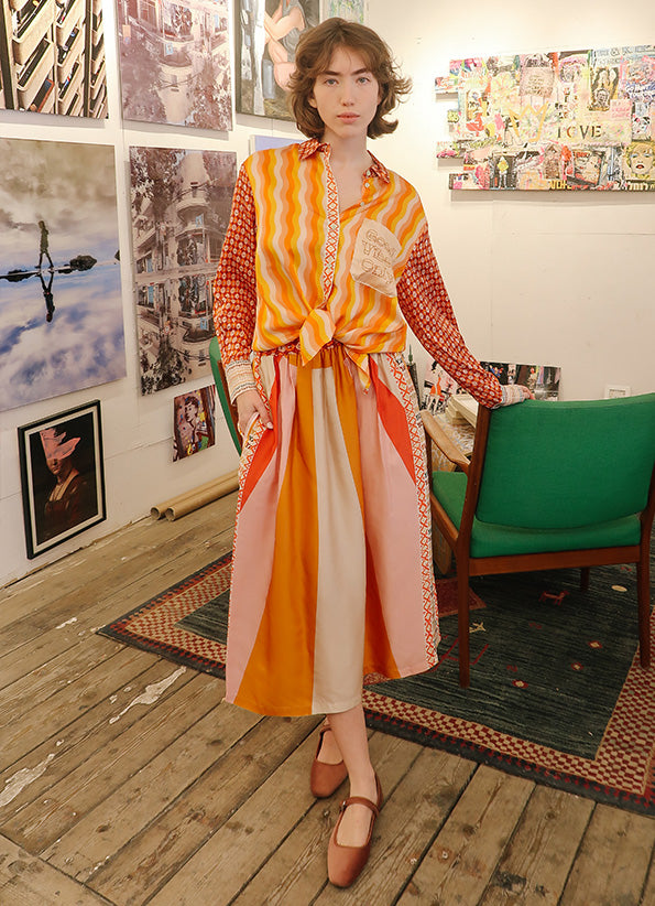 Me369 Isabel Printed Shirt by Me 369 from Marina St Barth