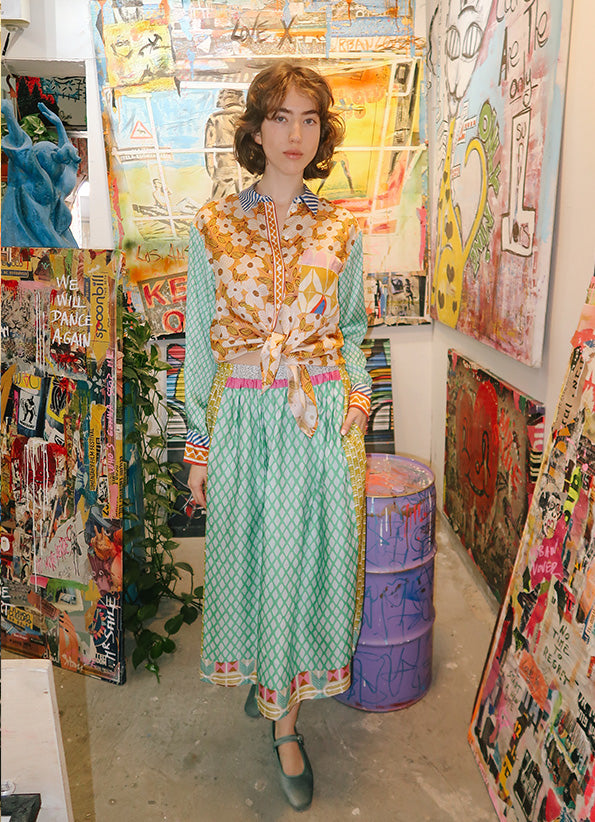 Me369 Isabel Printed Shirt by Me 369 from Marina St Barth