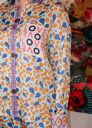 Me369 Isabel Printed Shirt by Me 369 from Marina St Barth