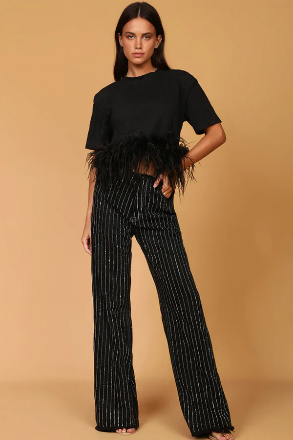 Marlea Feather Tee Shirt by Marlea from Marina St Barth