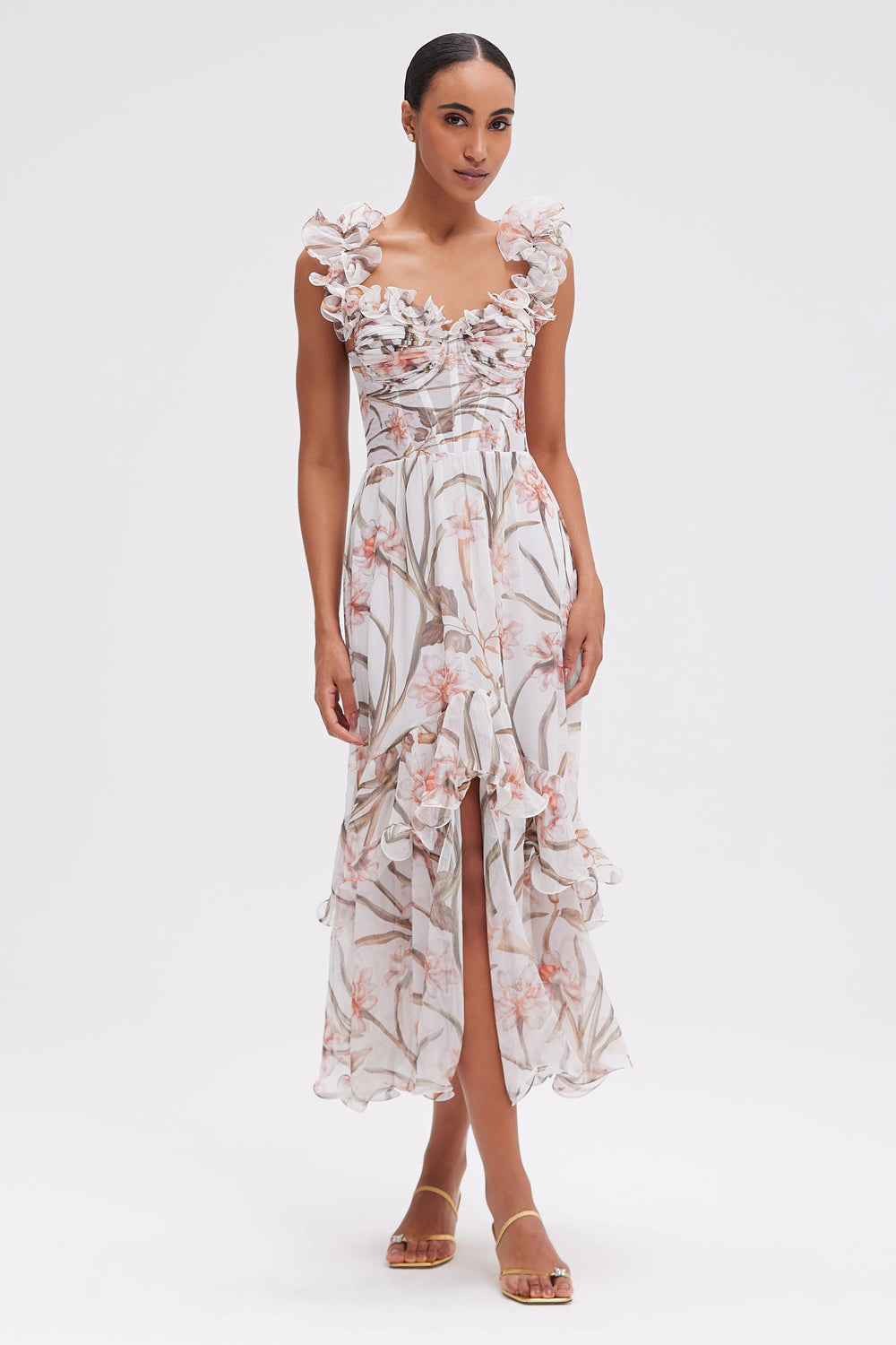 PatBo Botanic Retro Flutter Maxi Dress by PatBo from Marina St Barth