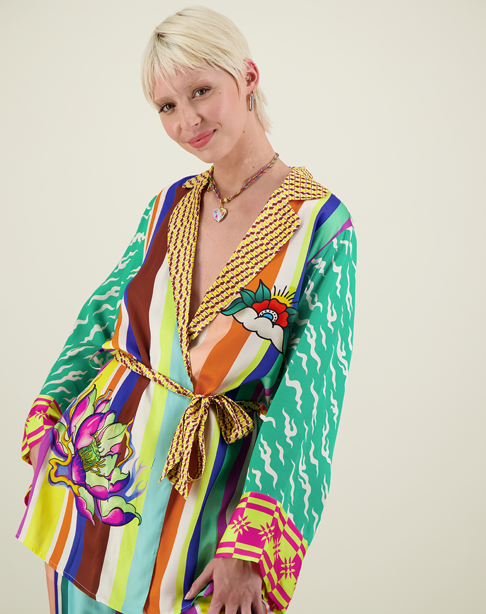 Me 369 Lucia Artisian Kimono Belted by Me 369 from Marina St Barth