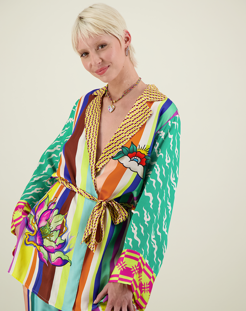 Me 369 Lucia Artisian Kimono Belted by Me 369 from Marina St Barth
