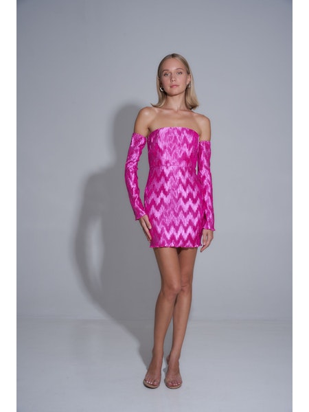 knee length dresses for ladies Marbelle Pink Mini Dress - 12 main image 0