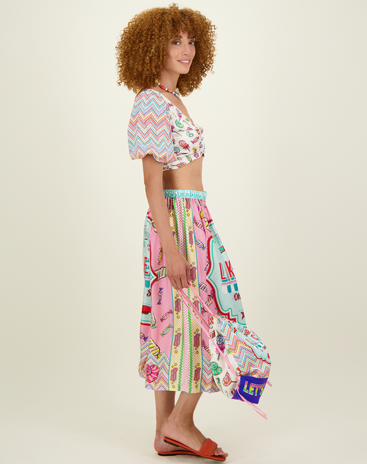 Me 369 Vanessa Midi Skirt Candy - Premium Skirt midi from Marina St Barth - Just $225! Shop now at Marina St Barth