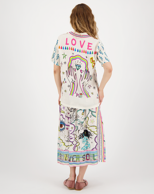 Me369 Vanessa Midi Skirt Enlightment by Me 369 from Marina St Barth