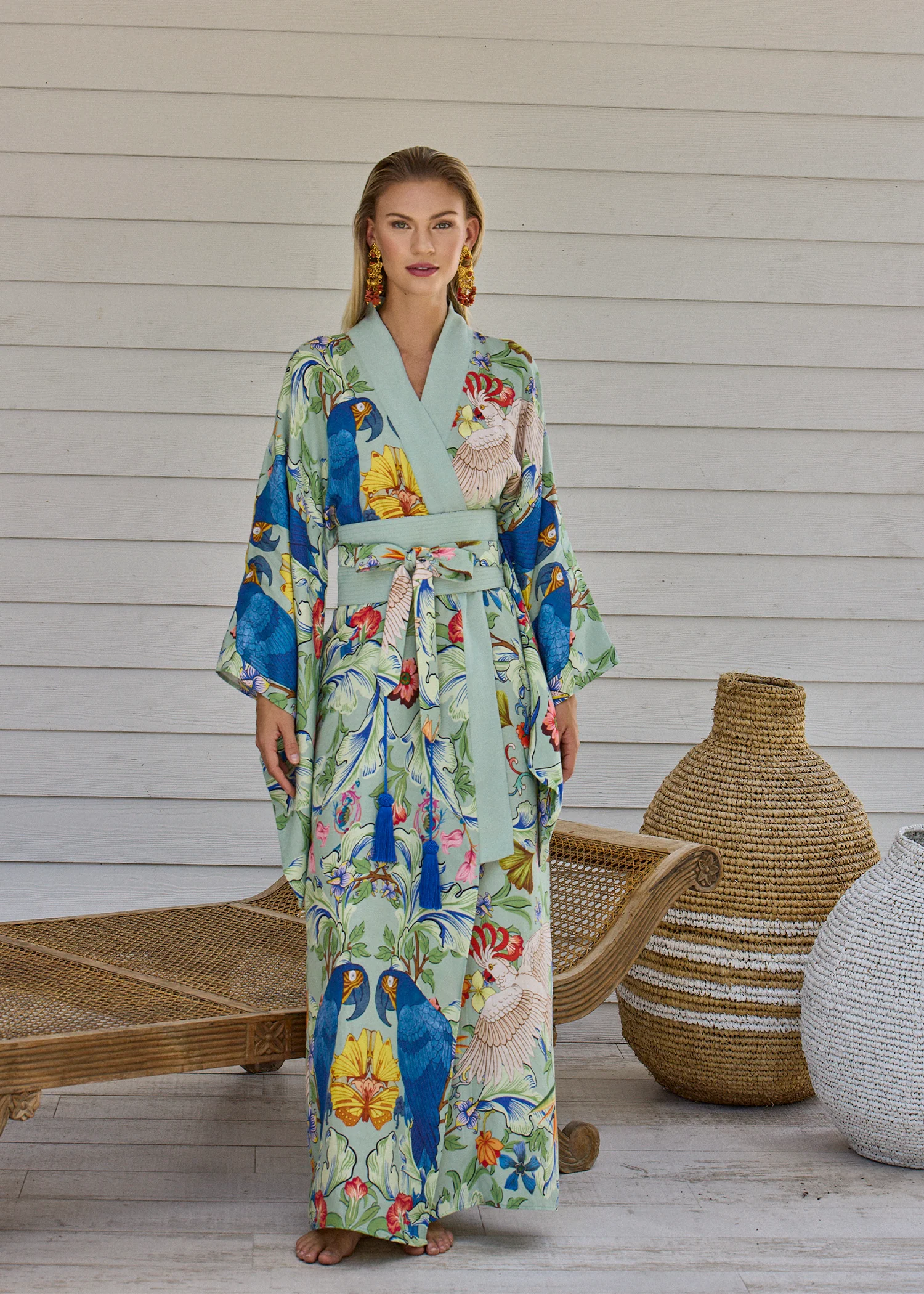 silk dress kimono Carmen Anya Kimono Dress
