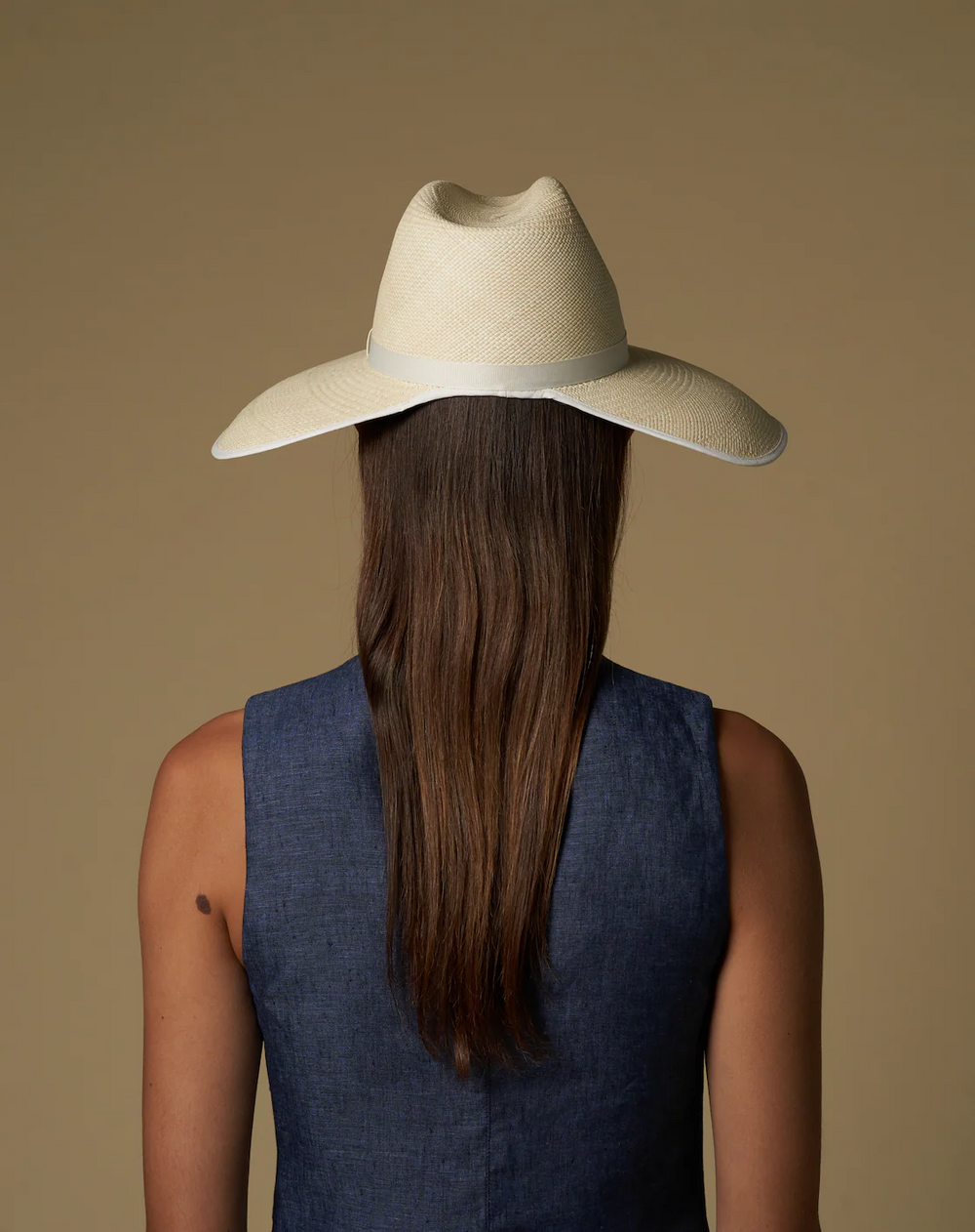 Ecuador Anna Wide Brim Visor by Artesano from Marina St Barth