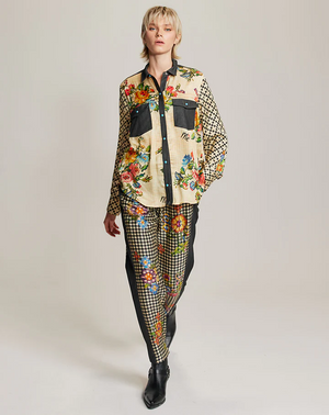 ME369 Ember Black Denim Track Pants