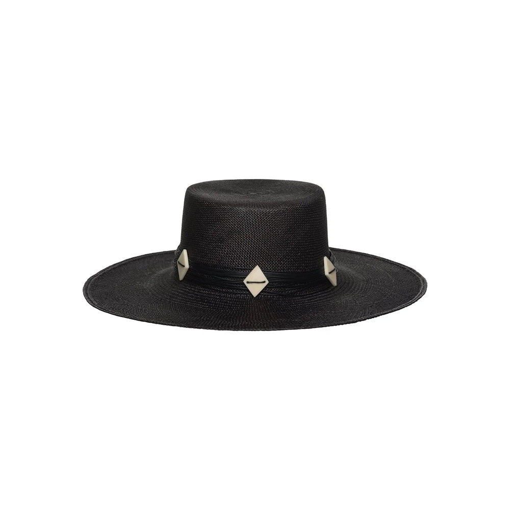 Ecuador Bianca Wide Brim Black