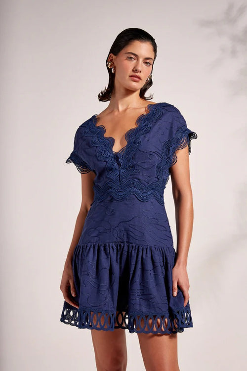 Waimari Moonlite Mini Dress Navy by Waimari from Marina St Barth