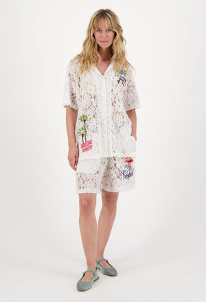 Me369 Sky Lace Shorts by Me 369 from Marina St Barth