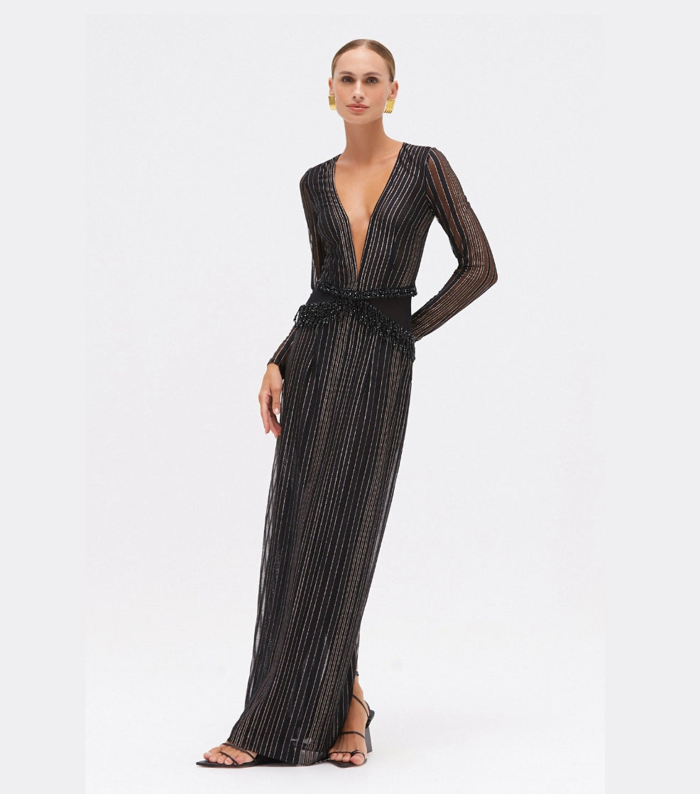Patbo Prism Lurex Gown