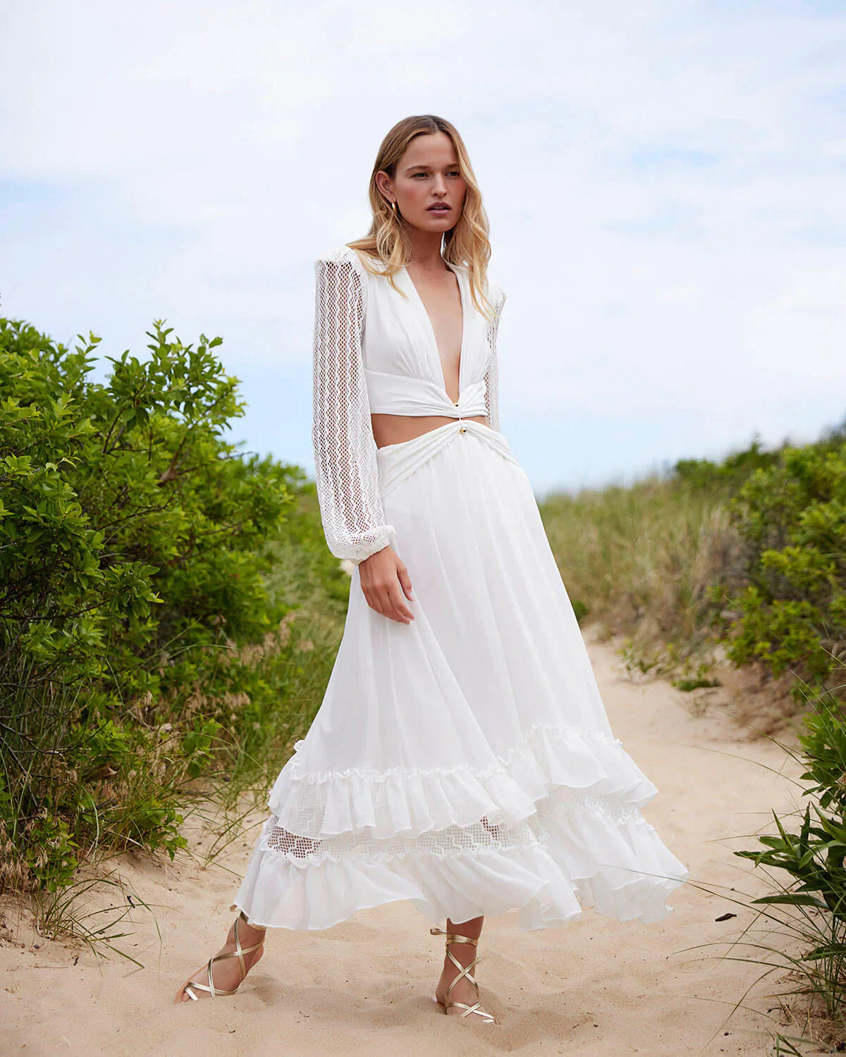 Plunge lace dress best sale