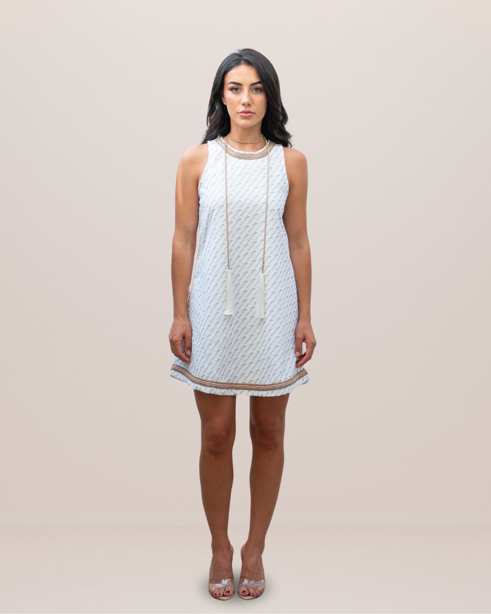 White Gold Short Dress by Pho Firenze from Marina St Barth