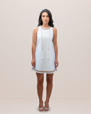 White Gold Short Dress by Pho Firenze from Marina St Barth