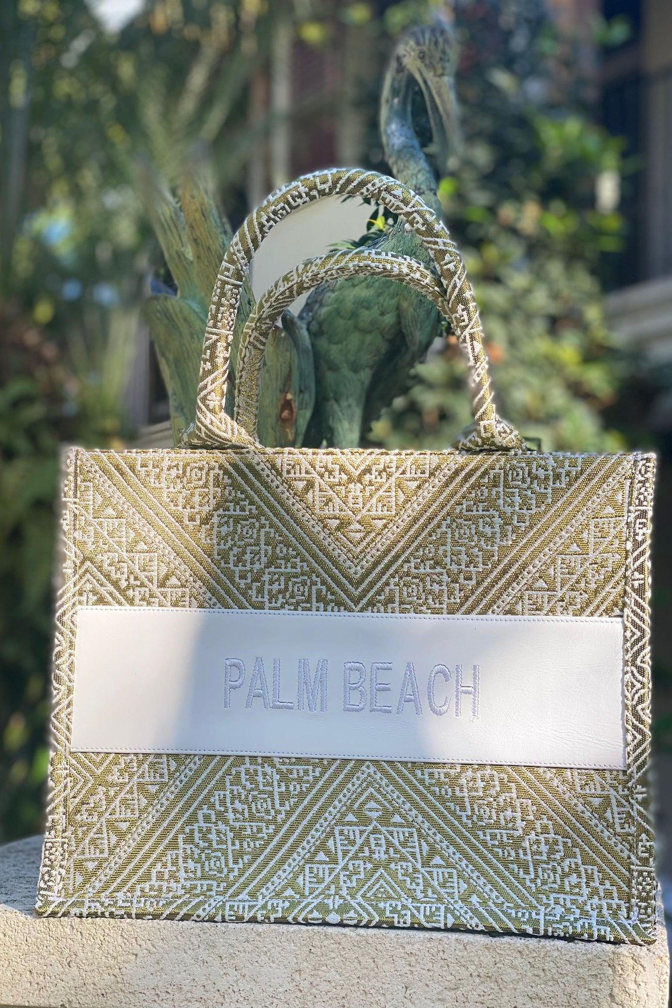 Small Tote CD Palm Beach - Premium Bag from Marwa - Just $350.00! Shop now at Marina St Barth