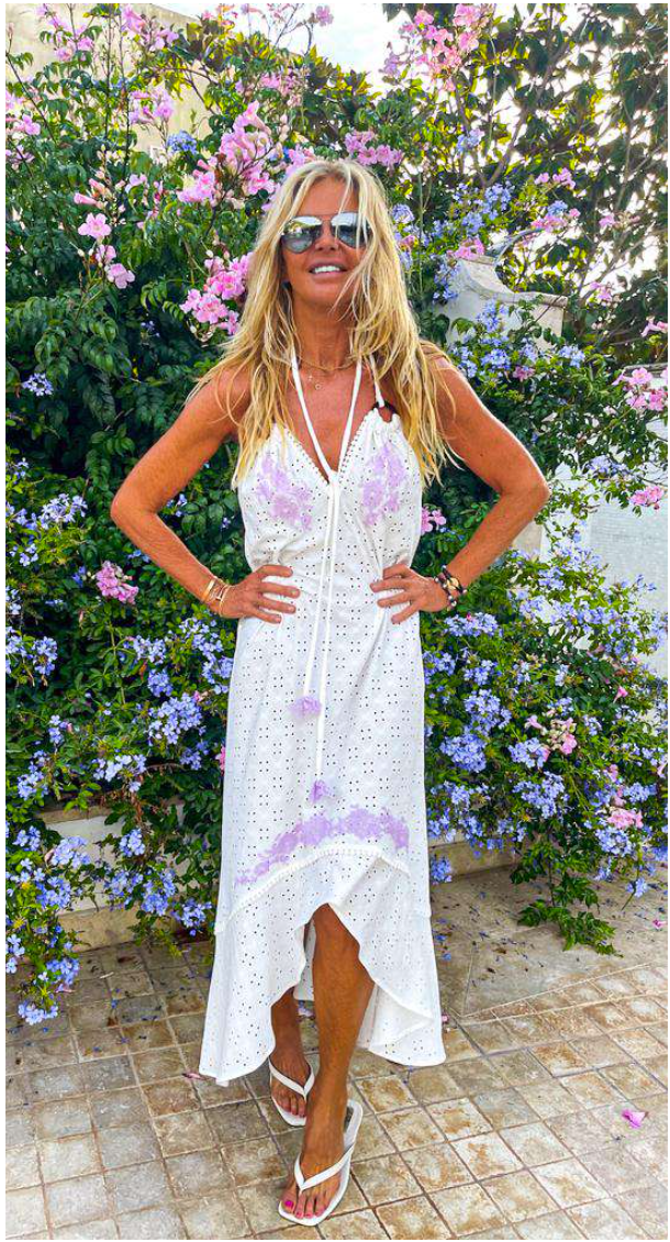 Vanita Rosa Long Dress Nana English Embroidery | Marina St Barth Vanita Rosa Long Dress Nana English Embroidery | Marina St Barth