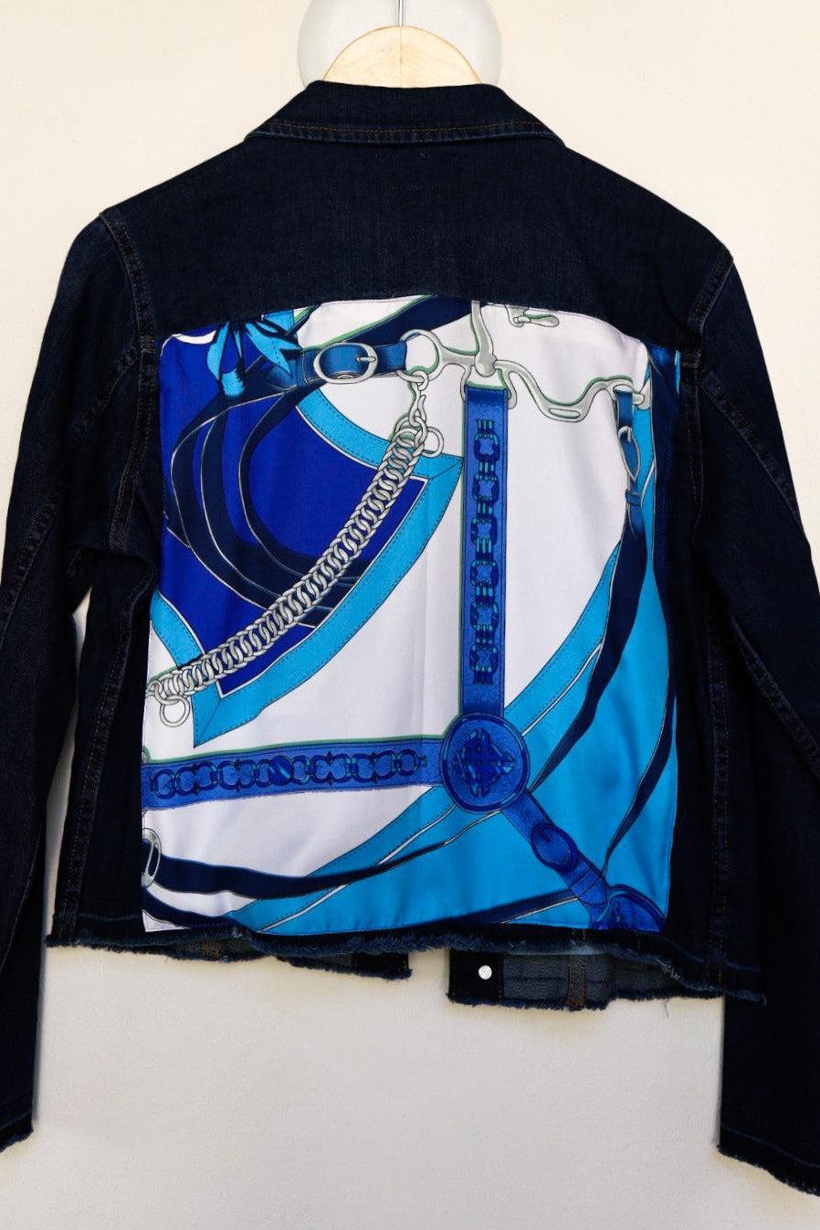 Dark Denim Jacket with Silk - Premium Coats & Jackets from Marina St. Barth - Just $345.00! Shop now at Marina St Barth