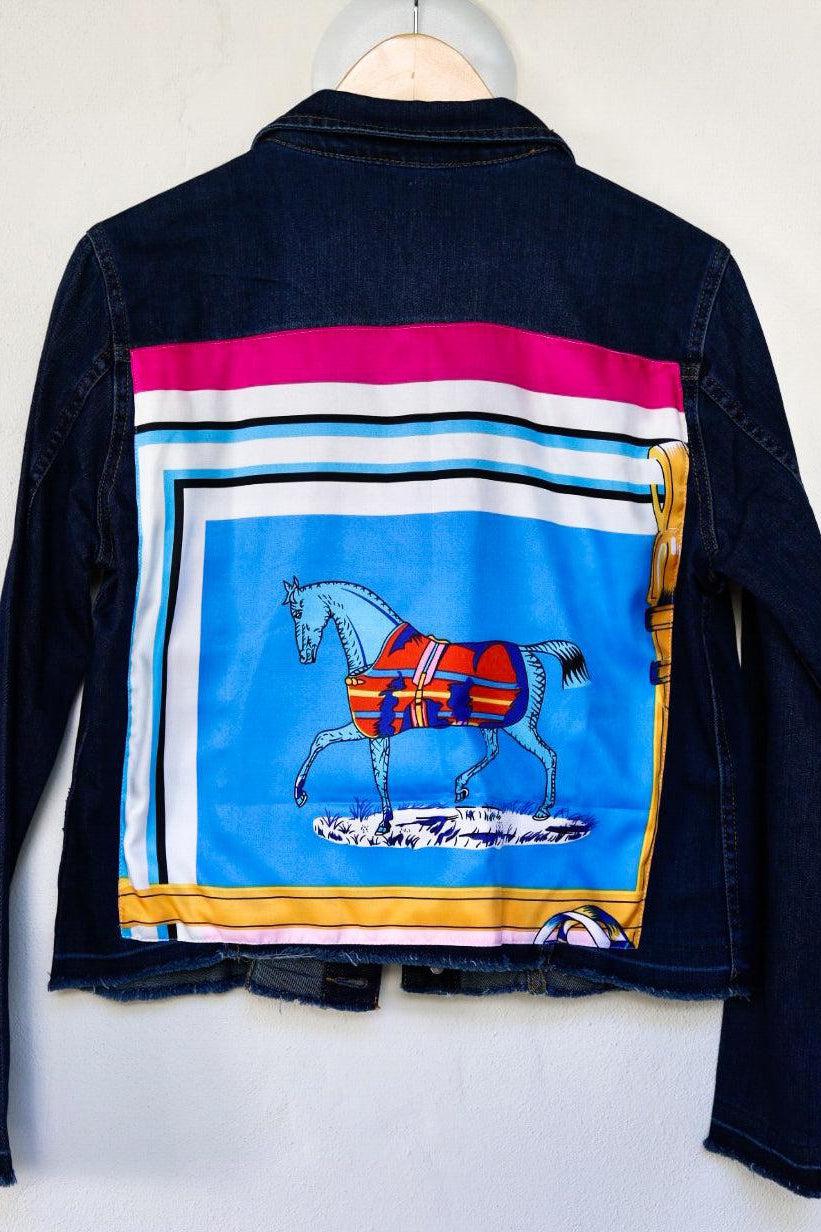 Dark Denim Jacket with Silk - Premium Coats & Jackets from Marina St. Barth - Just $345.00! Shop now at Marina St Barth