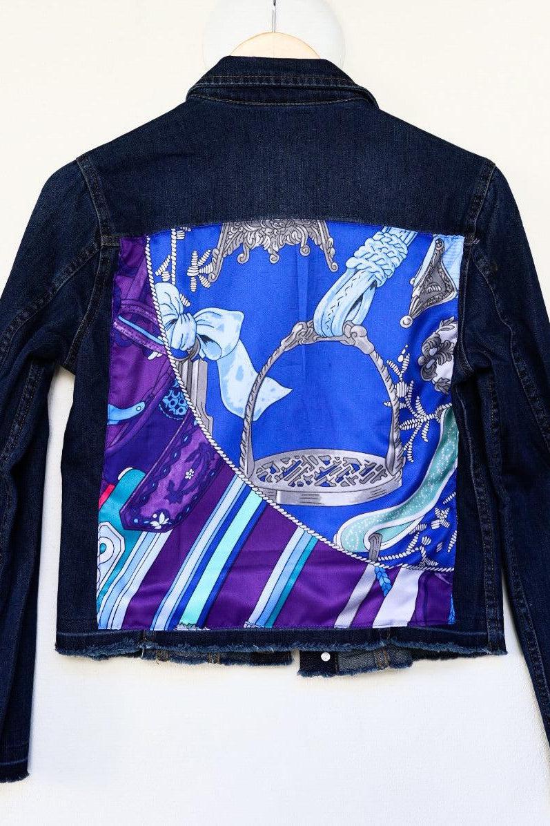 Dark Denim Jacket with Silk - Premium Coats & Jackets from Marina St. Barth - Just $345.00! Shop now at Marina St Barth
