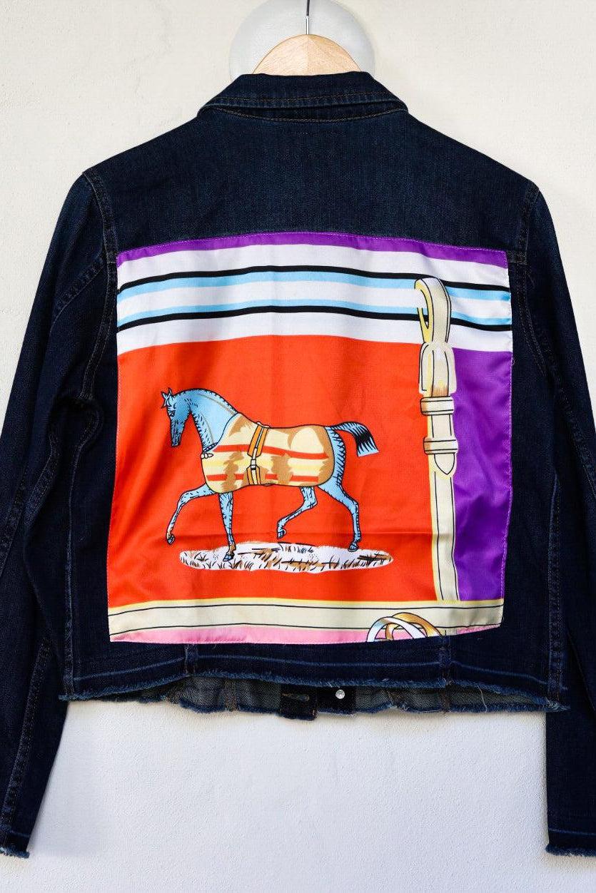 Dark Denim Jacket with Silk - Premium Coats & Jackets from Marina St. Barth - Just $345.00! Shop now at Marina St Barth