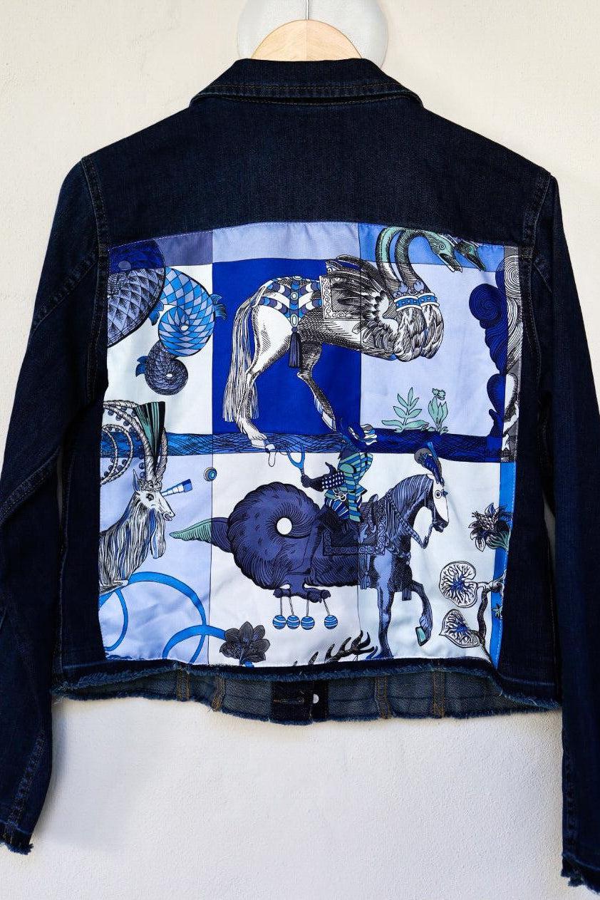 Dark Denim Jacket with Silk - Premium Coats & Jackets from Marina St. Barth - Just $345.00! Shop now at Marina St Barth