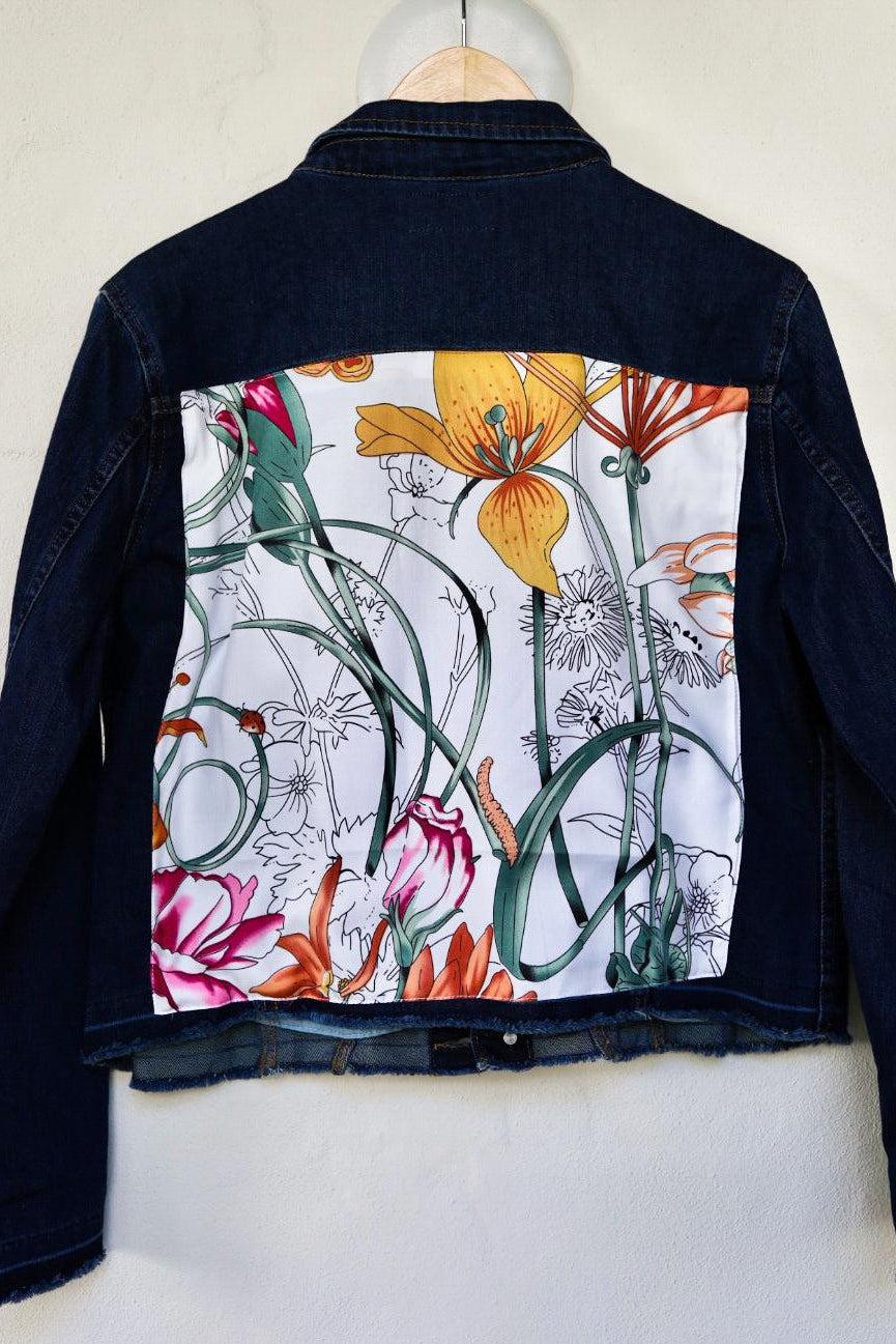 Dark Denim Jacket with Silk - Premium Coats & Jackets from Marina St. Barth - Just $345.00! Shop now at Marina St Barth