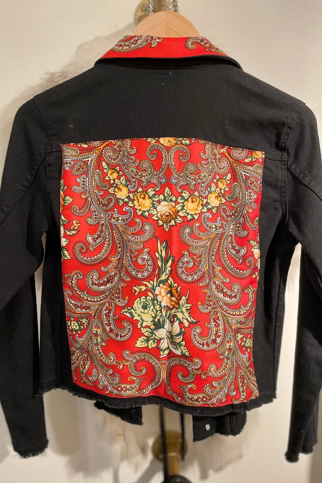 Black Denim Jacket with silk - Premium Top from Marina St. Barth - Just $345.00! Shop now at Marina St Barth